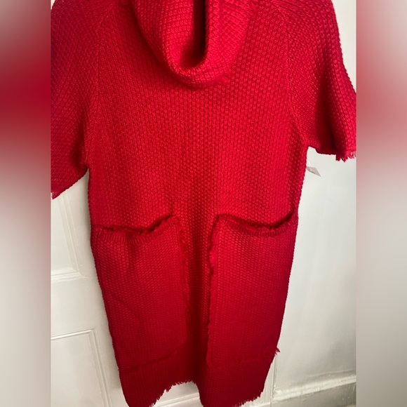 NWT Etcetera Red Textured Therma Dress Size XS - Picture 3 of 7